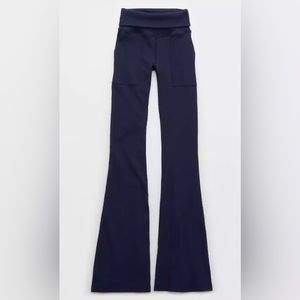 aerie flare legging navy